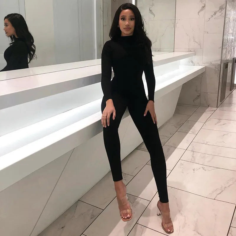 Black Bodycon Jumpsuit